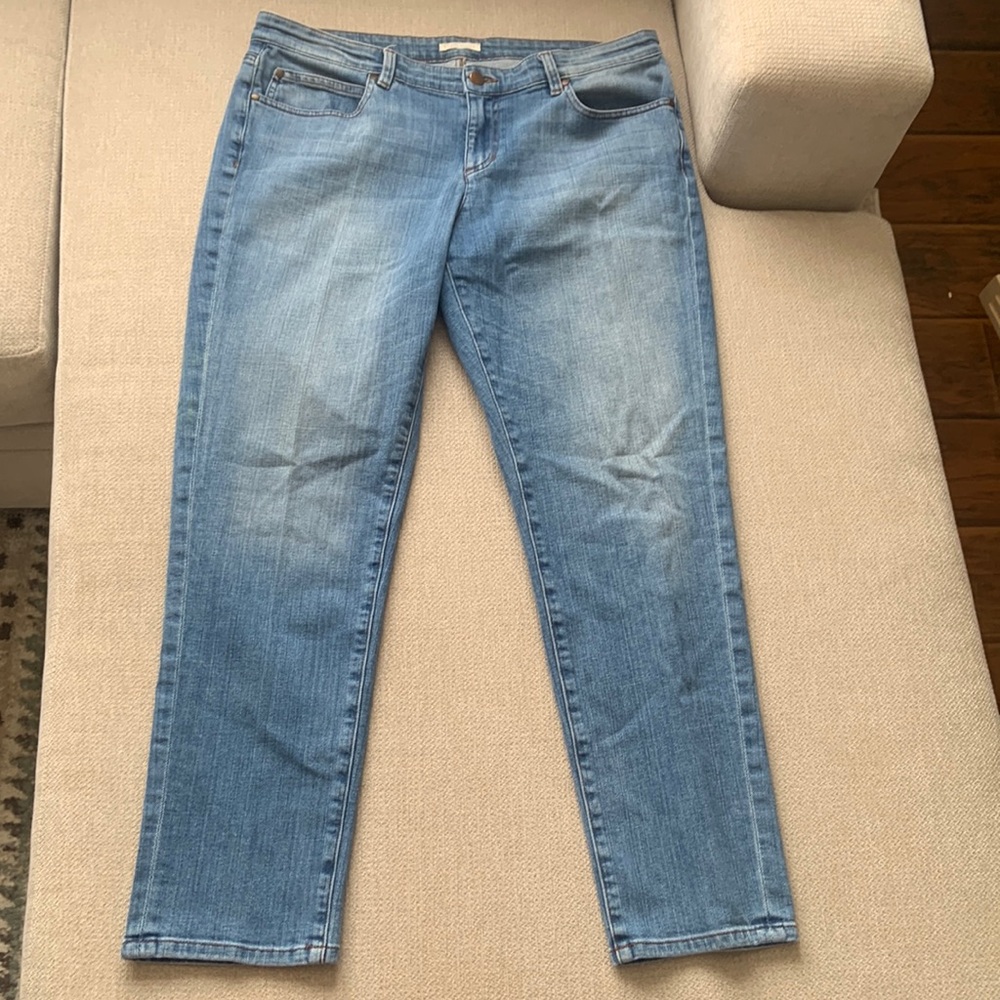 Eileen Fisher Organic Cotton Jeans Medium Wash Size 12